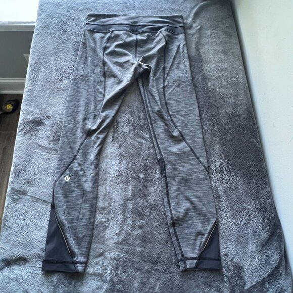Lululemon Athletica Inspire Tight II Heathered Black/Black Size 6 - Picture 6 of 6